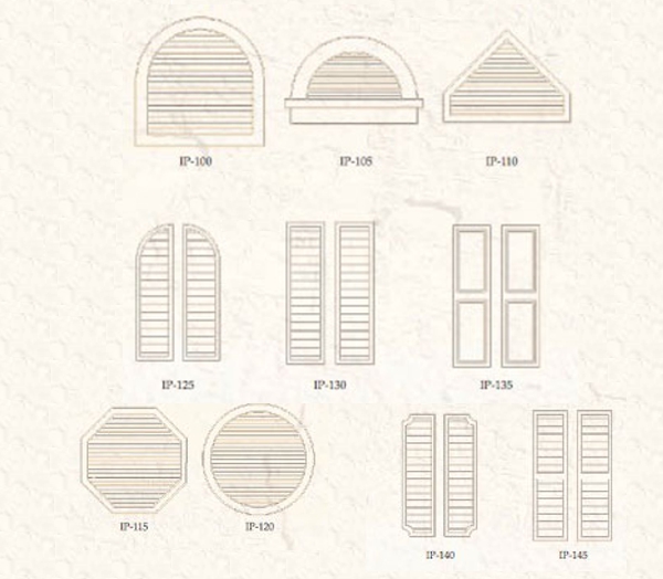 Foam Decorations - Decorative Shutters 03